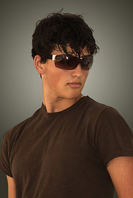 戴墨镜的帅哥图片下载