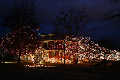 圣诞节的房子图片下载