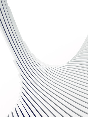 白色条纹图案的未来主义背景。3 d渲染图图片下载