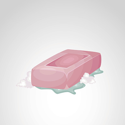 肥皂图标孤立在白色背景。图片下载