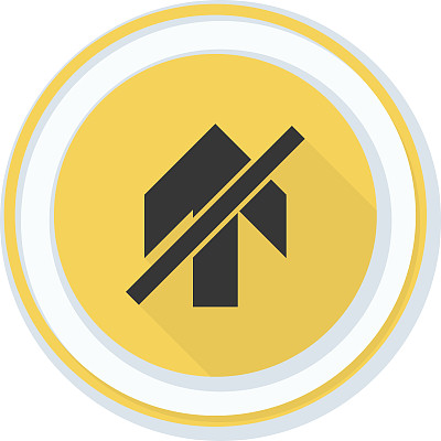 前方禁止前进箭头标志插图图片下载