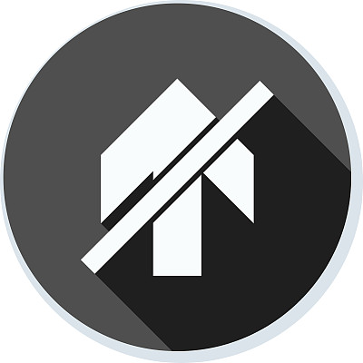 前方禁止前进箭头标志插图图片下载