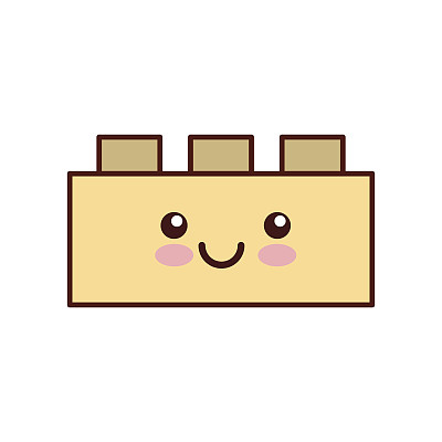 玩具积木结构卡哇伊的性格图片下载