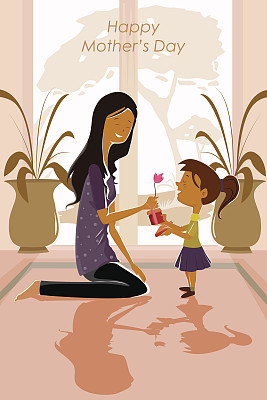 母亲节快乐的背景理念图片下载