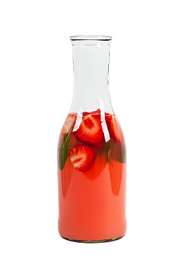 草莓柠檬水夏日饮品图片下载