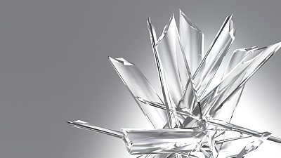 抽象水晶玻璃片图片下载