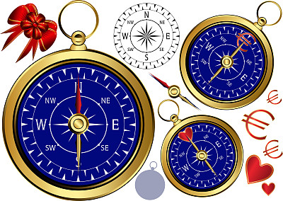 黄金罗盘为您的业务。图片下载