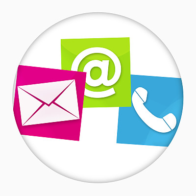 联系我们Round Mail电话信件图片下载