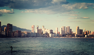 贝尼多姆地中海沿岸图片下载