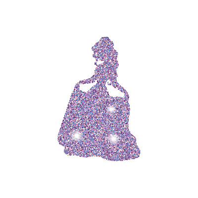 闪耀着灰尘的公主。素材图片