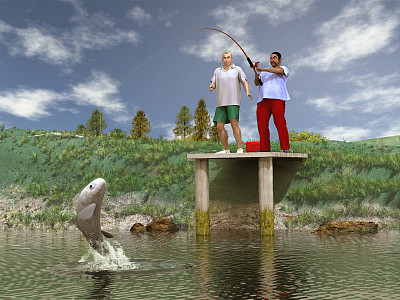 抓一条大鱼图片下载