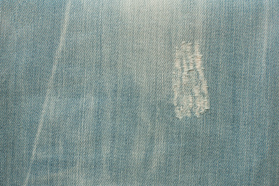 复古暗旧牛仔面料-破洞牛仔裤浅软蓝色纹理背景图片下载
