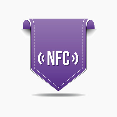 NFC标志紫色矢量图标设计图片下载