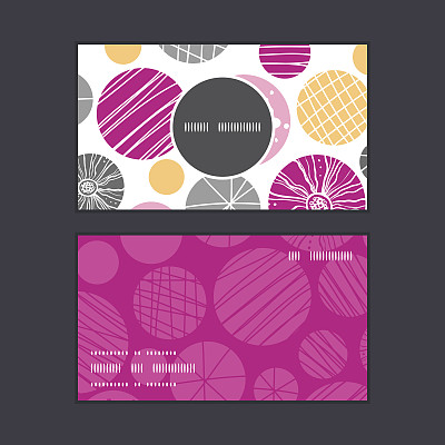 矢量抽象纹理气泡垂直圆框图案名片图片下载