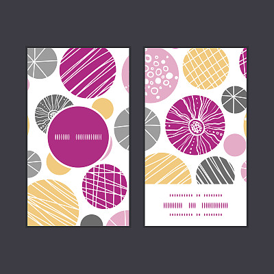 矢量抽象纹理气泡垂直圆框图案名片图片下载