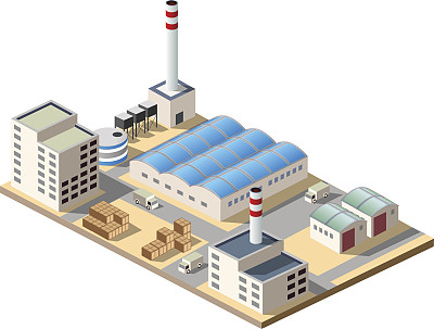 等距的工厂图片下载