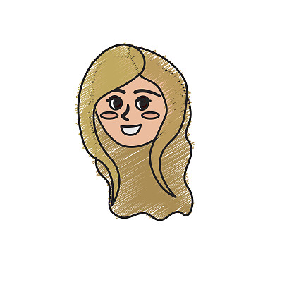 阿凡达快乐女人的脸配发型设计图片下载