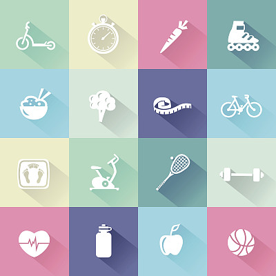 健康的生活方式的图标图片下载