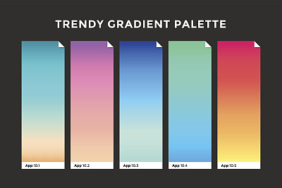 时髦的梯度色板图片下载