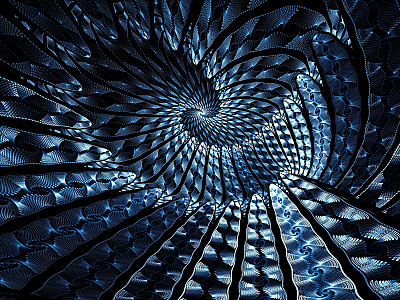 抽象螺旋隧道数字生成图像图片下载