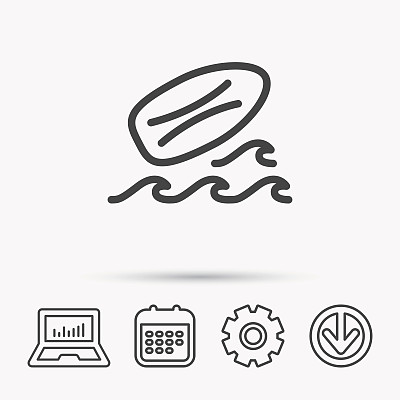 冲浪板图标：冲浪标志图片下载