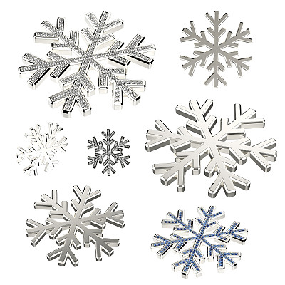 钻石雪花。圣诞节的背景图片下载