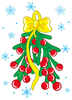 圣诞节槲寄生图片下载