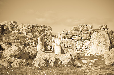 史前Ggantija寺庙图片下载