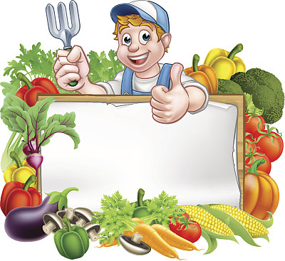 园丁蔬菜标志图片下载