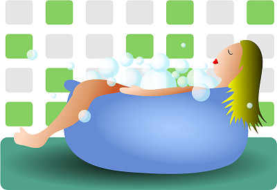 洗澡时间图片下载