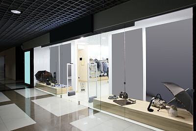 美丽的欧洲商店橱窗素材图片