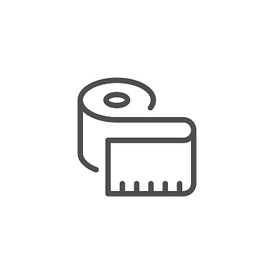 卷尺线性图标图片下载
