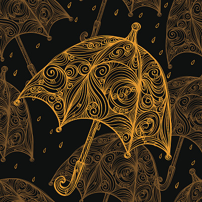 无缝伞图案图片下载