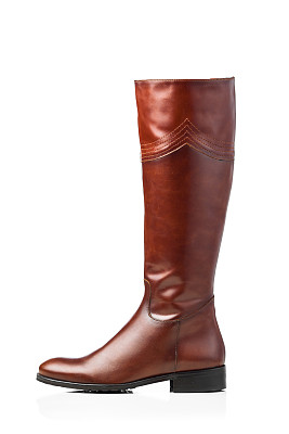 棕皮高统靴图片下载