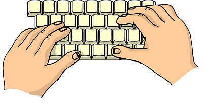 手放在键盘上图片下载