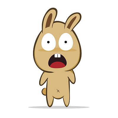 兔子一脸惊讶图片下载