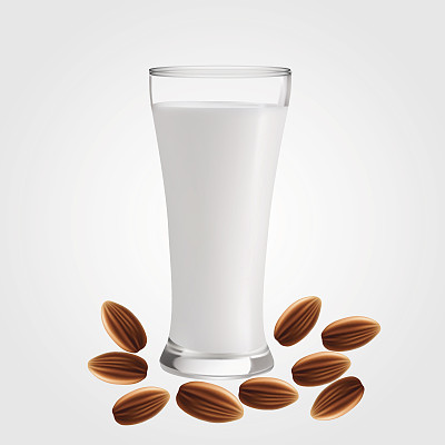 一杯分离杏仁奶图片下载