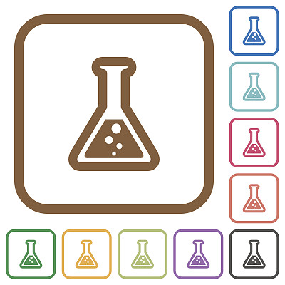 烧瓶与液体简单的图标图片下载