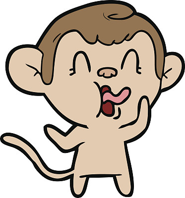 疯狂的卡通猴子图片下载