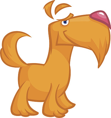 可爱的卡通白色苏格兰梗。向量概述了狗。苏格兰人的狗图片下载