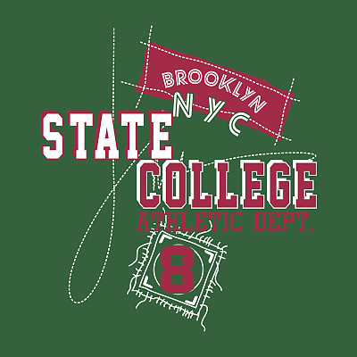 图片布鲁克林纽约市的衬衫和印花图片下载