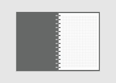 开放的纸板的笔记本。图片下载