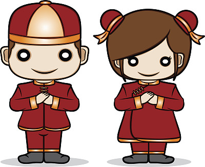 中国男孩和女孩图片下载