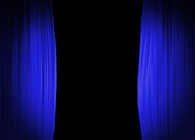 蓝色舞台幕背景图片下载