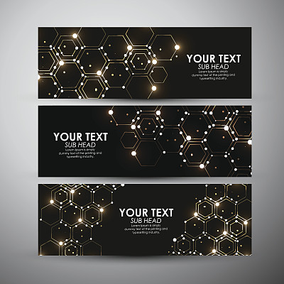 抽象的现代几何闪光图案。矢量横幅设置背景。图片下载