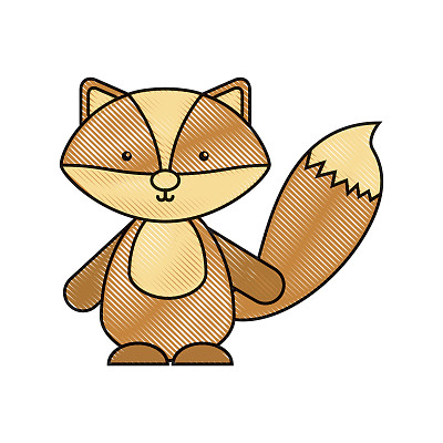 可爱温柔的狐狸素材图片