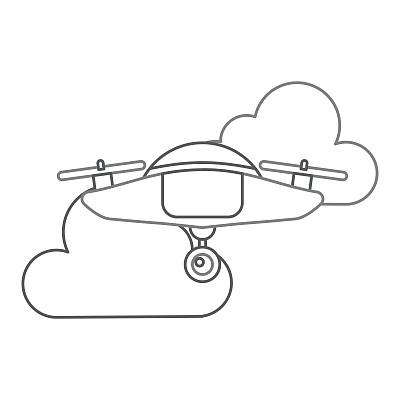 无人机飞行技术与云图片下载