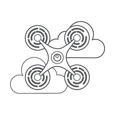 无人机飞行技术与云图片下载