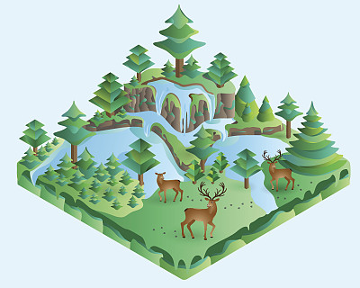 等距森林图片下载