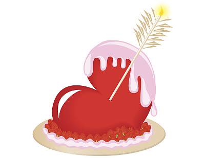 蛋糕和箭头图片下载